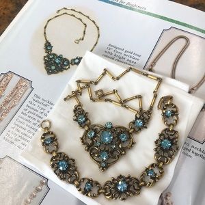 Vintage Coro gold tone Necklace & Bracelet